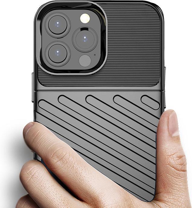 Produktbild Hurtel Thunder Case Flexibel Robuste Panzer Handyhülle TPU Schutzhülle für iPhone 13 Pro Max schwarz (Apple iPhone 13 Pro Max)
