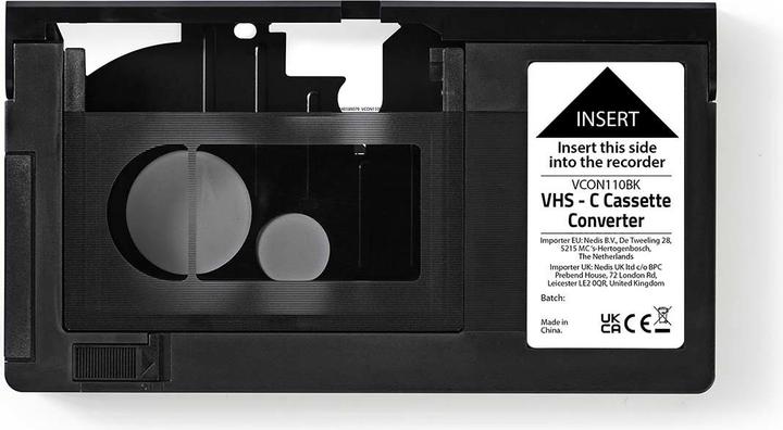 Actual product image Nedis VHS Converter Conversion: VHS-C to VHS (Various video accessories)