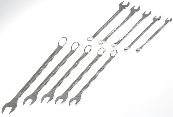 Image du produit Stahlwille Jeu de clés à fourche 10 pièces (8 mm, 9 mm, 10 mm, 11 mm, 12 mm, 13 mm, 14 mm, 15 mm, 17 mm, 19 mm)