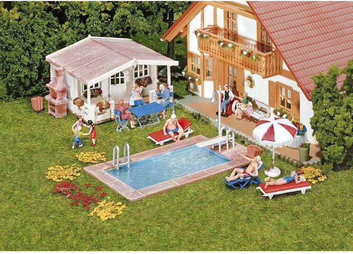 Produktbild Faller 180542 H0 Swimming Pool und Ga