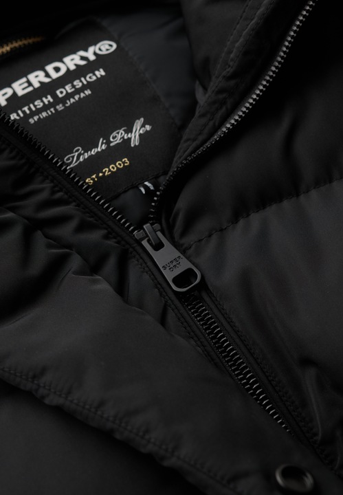 Produktbild Superdry lange daunenjacke it kapuze, daen (M)