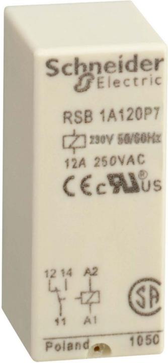 Actual product image APC Plug-in relay 230V AC RSB1A120P7 Version of electrical connection other