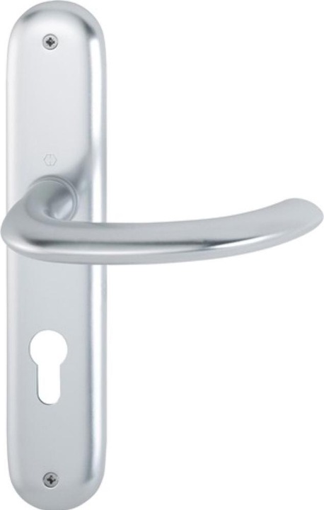 Actual product image Hoppe Long backplate set Marseille 1138/273P aluminium F1 PZ 72 mm DIN left / right (Door set)