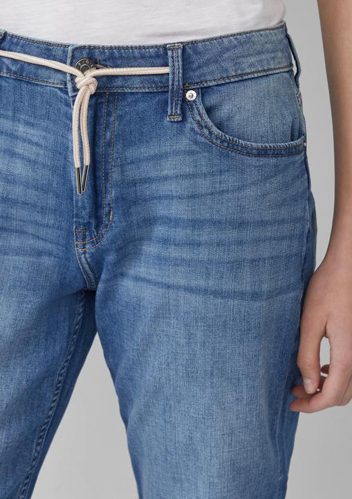 Immagine prodotto S.Oliver Jeans-Hose Cropped-Jeans Karolin / Regular Fit / Mid Rise / Straight Leg / offener Saum (46)