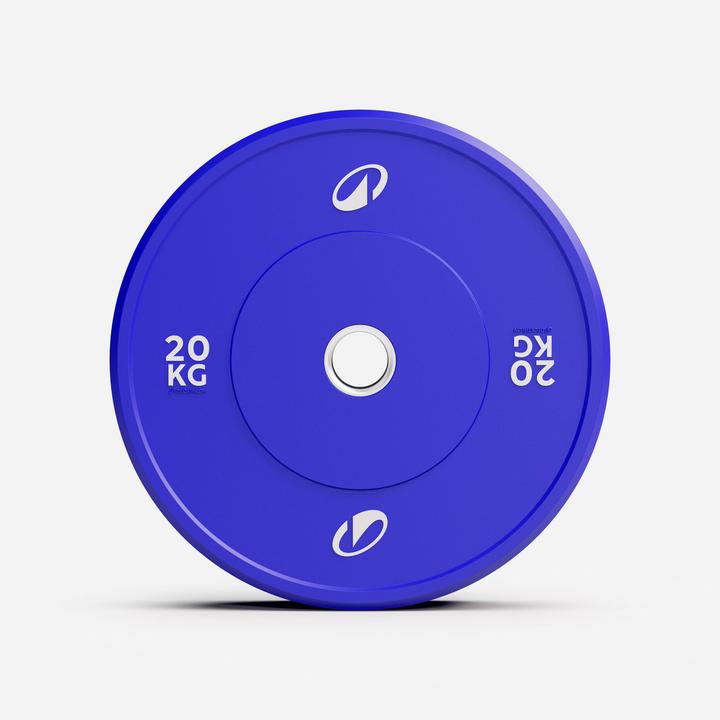 Actual product image Corength 20 kg rubber weight plate
