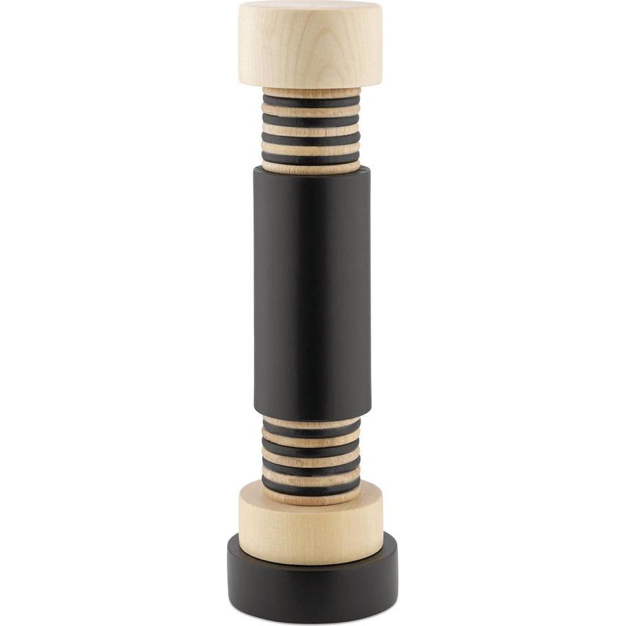 Thumbnail - Alessi Twergi Salz/Pfeffermühle aus Buchenholz, Pfeffermühle + Salzmühle, Schwarz