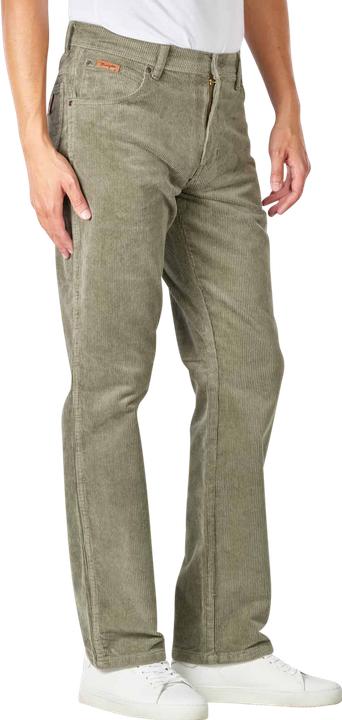 Actual product image Wrangler Texas Cord Pant Straight Fit Dusty Olive (W38/L30)