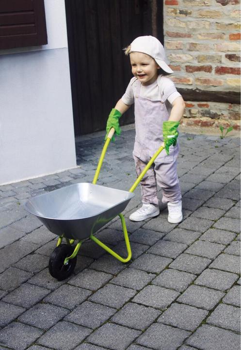 Actual product image small foot Wheelbarrow with garden tools