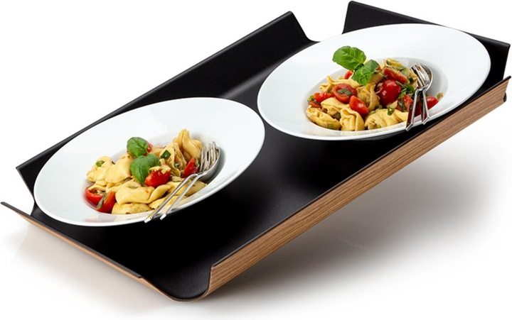 Produktbild Continenta Tablett rutschfest schwarz metallic, 54.5x40cm
