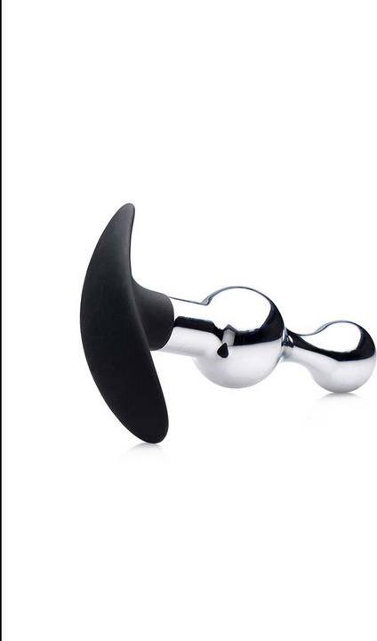 Image du produit Frisky Dark Drop Metal Silicone Beaded Anal Plug