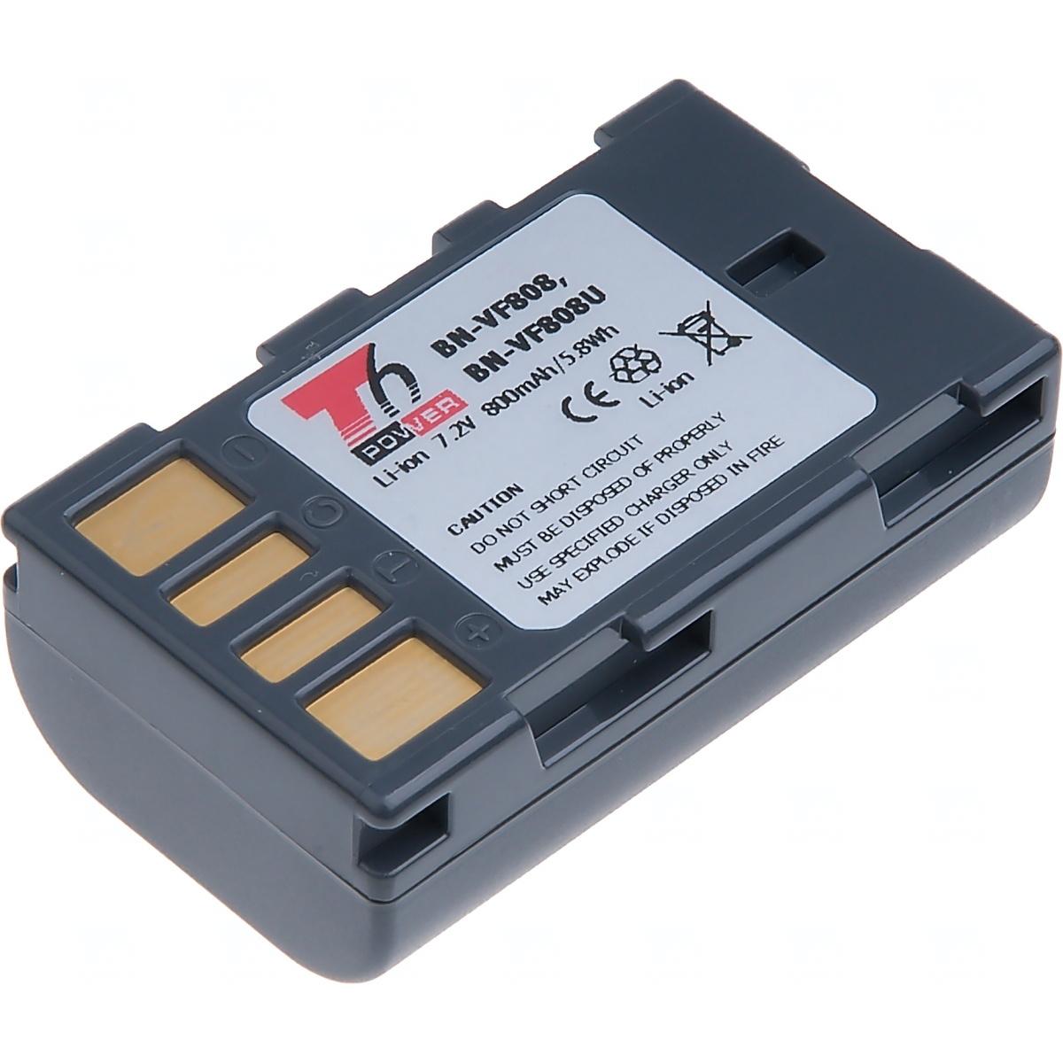 T6 Power Batteria JVC BN-VF808, BN-VF808U,,??ed??, Dashcam, Grigio