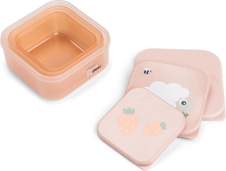 Produktbild Done by Deer Nahrungsbehälter & Portionierer 3-tlg. Snackboxen-Set - Tiny Farm - Powd