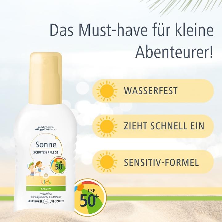 Produktbild Dr. Theiss Sonne Schutz+pfl Kids 50+, 200 ml SPR (Sonnencreme, SPF 50+, 200 ml)