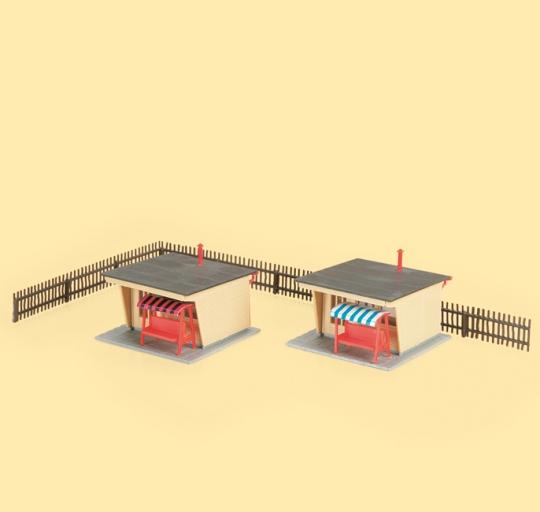 Produktbild Auhagen 12339 H0 2er-Set Bungalows
