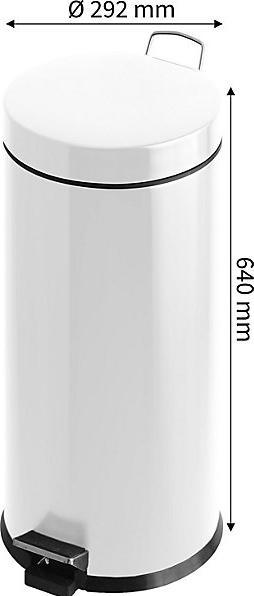 Produktbild kaiserkraft Tretabfallsammler mit Kunststoff-Inneneimer (30 l)