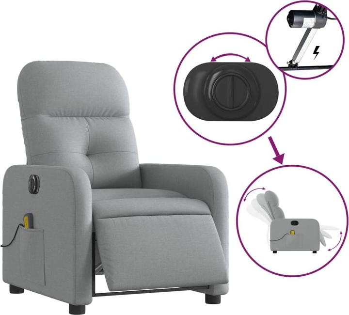 Produktbild vidaXL elektrischer Massagesessel