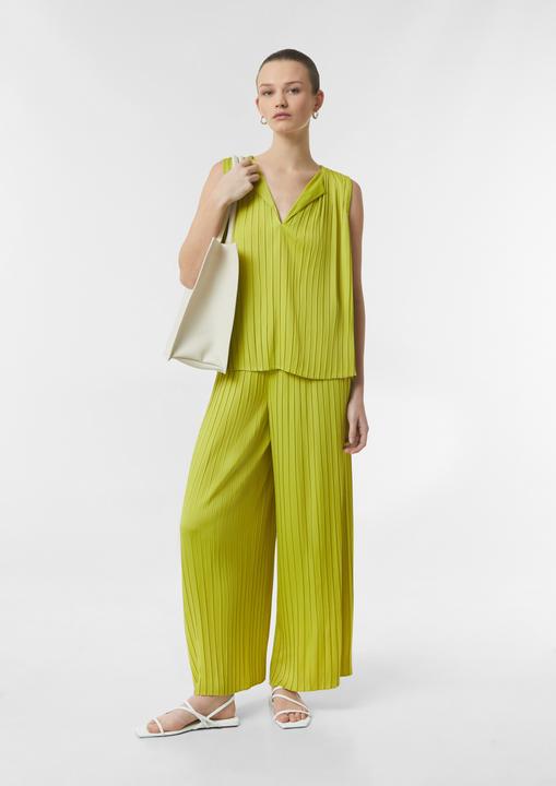 Actual product image Comma Hose Plissierte Wide-Leg-Hose aus Satin (36)