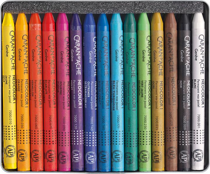 Produktbild Caran d'Ache Neocolor I Metallschachtel (Mehrfarbig, 15 x)