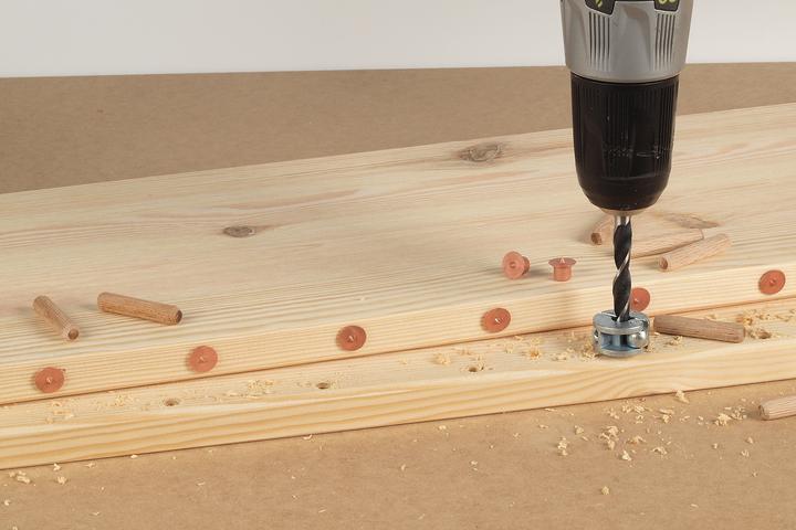 Actual product image wolfcraft 4 Centre Points - Dowel Marking Points, Ø 8 mm (4 pcs.)