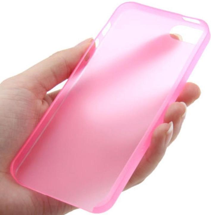 Actual product image König Design Protective Case Ultra Thin 0.3mm TPU Apple iPhone 5 & 5s Pink Transparent (Apple iPhone 5)