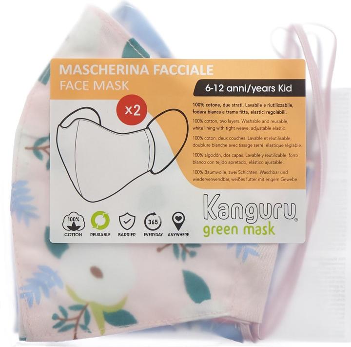 Actual product image Kanguru Green protective mask for girls (2 pcs) (2 x)