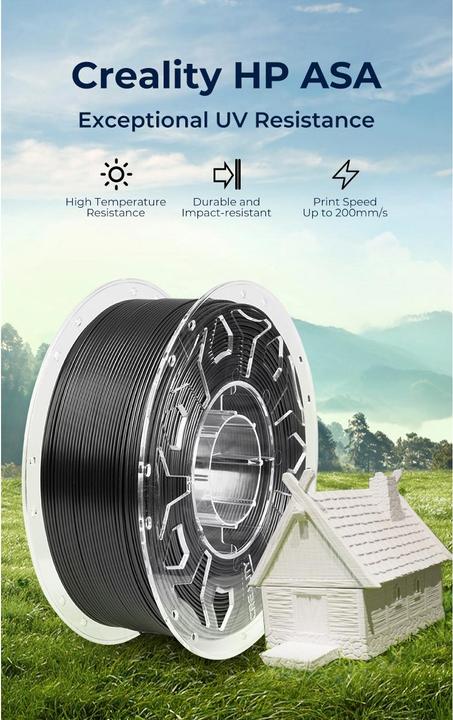 Produktbild Creality Filament (ASA, 1.75 mm, 1000 g, Schwarz)