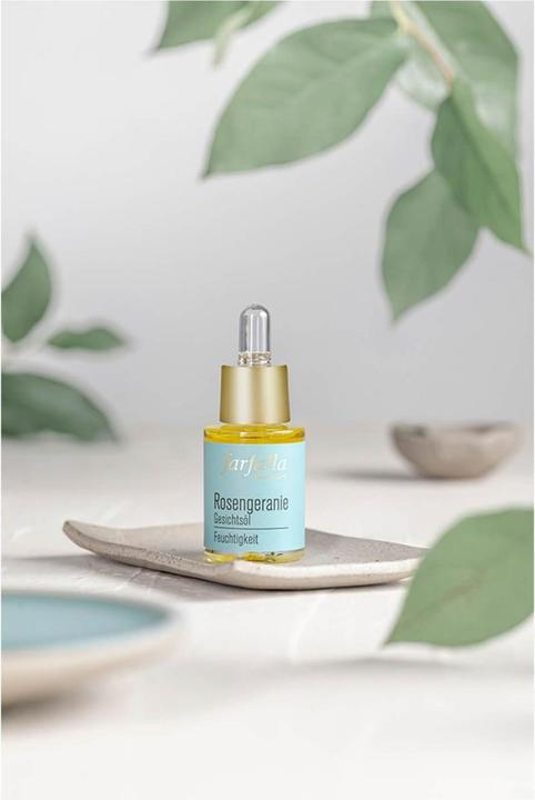 Produktbild Farfalla Feuchtigkeitsspendendes Gesichtsöl Rosengeranie Öl (15 ml, Gesichtsöl)