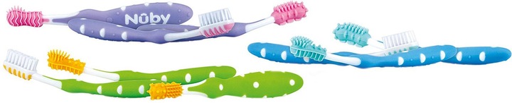 Produktbild Nuby Zahnputztrainer 3er Set (Weich, 1 x)