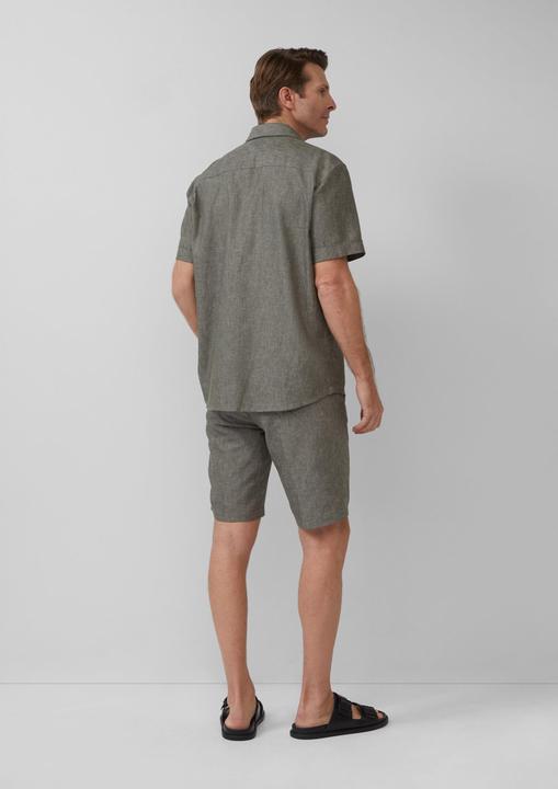 Immagine prodotto S.Oliver Hemd Regular Fit: Kurzarmhemd aus Leinenmix (XL)