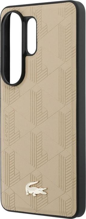 Actual product image Lacoste Case Nomograme Gold Logo MagSafe for Samsung Galaxy S26 Ultra beige (Samsung Galaxy S26 Ultra)