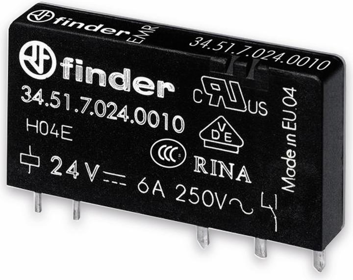 Produktbild Finder 34.51.7.024.0310 Printrelais 24 V/DC 6 A 1 Wechsler 1 St.