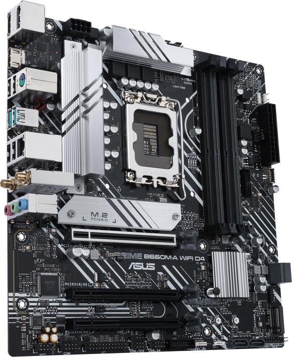 Actual product image ASUS PRIME B660M-A WiFi D4 (LGA 1700, Intel B660, mATX)