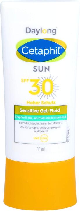 Actual product image Cetaphil Sun Cetaphil sun 30 sensitive gel fluid face, 30 ml gel (Sun gel, SPF 30, 30 ml)