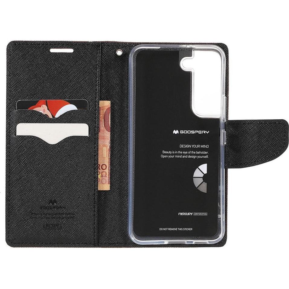 Thumbnail - Mercury Galaxy S22+ - Goospery Fancy Etui Hülle (Samsung Galaxy S22+), Smartphone Hülle, Braun