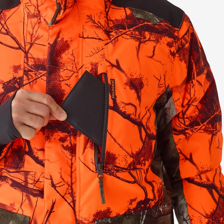 Immagine prodotto Solognac Giacca Impermeabile Silenziosa E Calda Da Caccia Neon Treemetic Hide 500