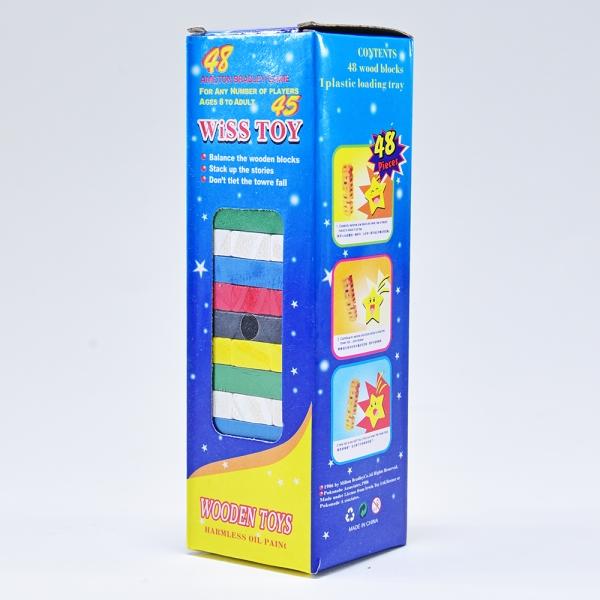 Image du produit Kögler Bloc de bois Jeu d'empilage avec dé (Allemand, Français, Suisse-allemand, Italien, Anglais)