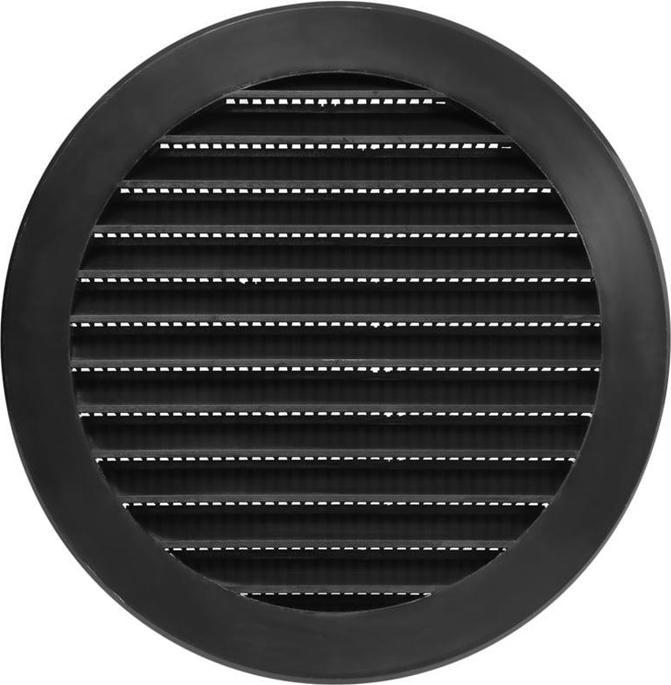 Euro3plast Grille De Ventilation D125 Black