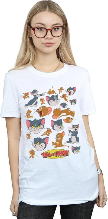 Image du produit Tom & Jerry - T-shirt MANY FACES - Femme (L)