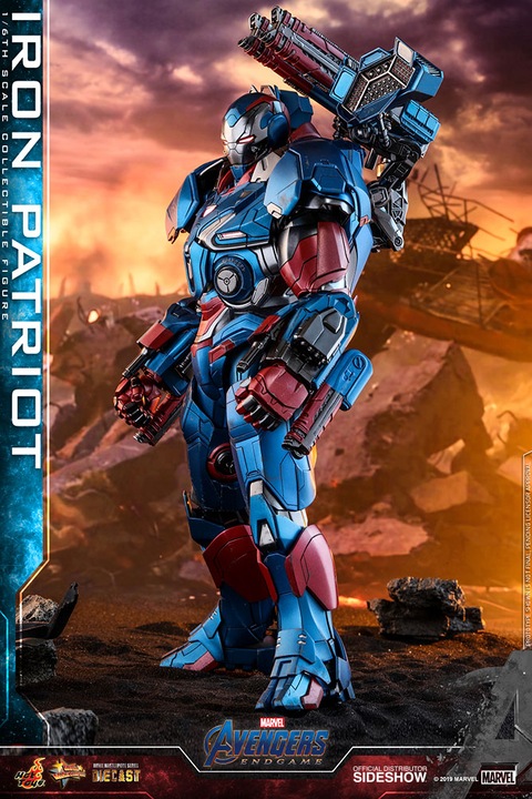 Actual product image Hot Toys Avengers Endgame "Iron Patriot" 1/6 Scale Figure