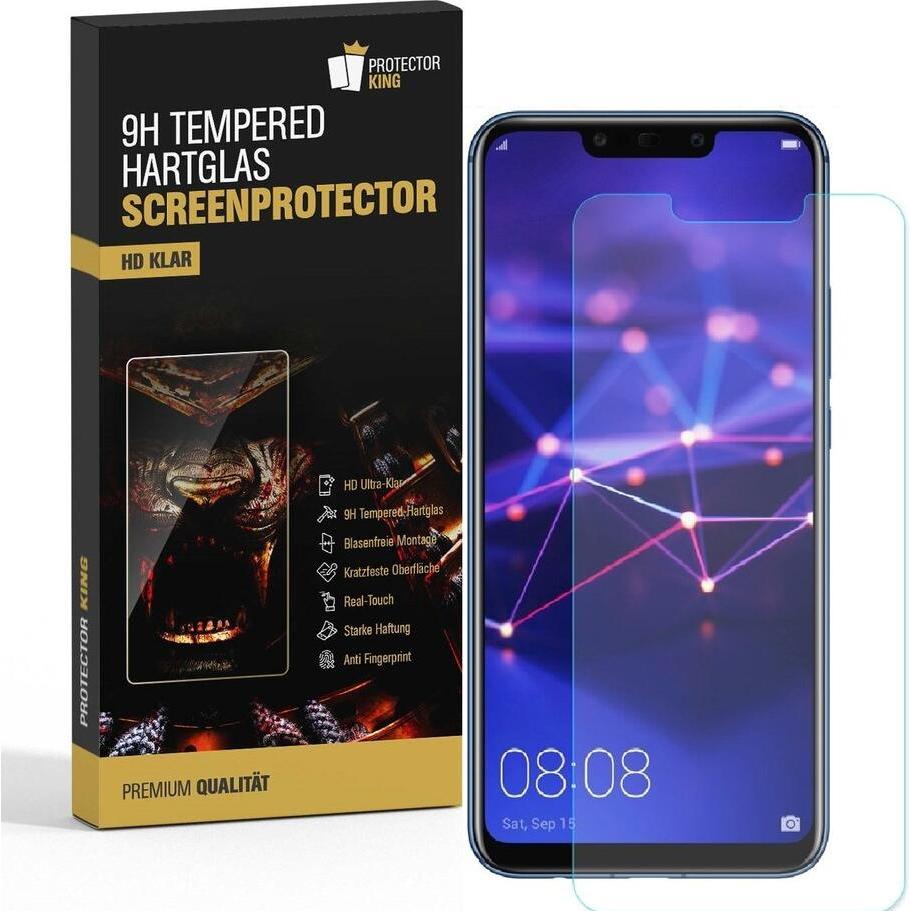Protectorking 6x echtes Tempered 9H Panzerhartglas 3D KLAR (6 Stück, Huawei Mate 20 Lite), Smartphone Schutzfolie