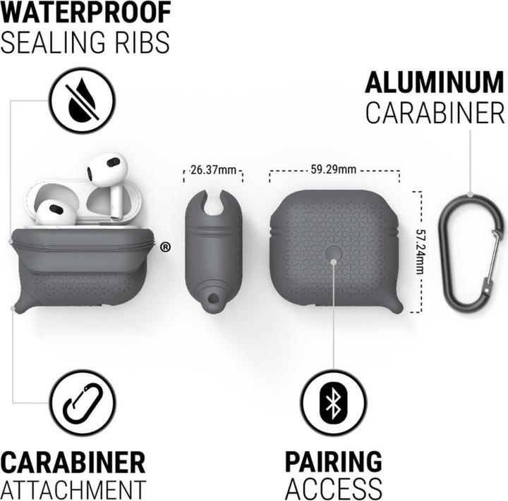 Productafbeelding Catalyst Vibe Case Apple Airpods (3rd Gen.) - Battleship Gray (Hoofdtelefoon hoes)