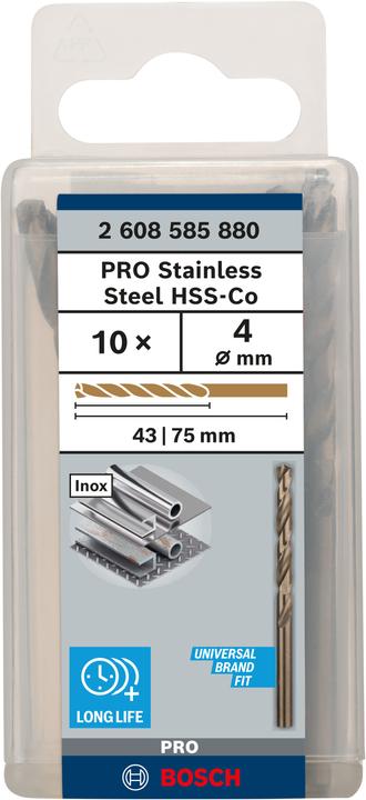 Productafbeelding Bosch Professional Zubehör HSS metaaldraaiboor 4 mm A (4 mm)