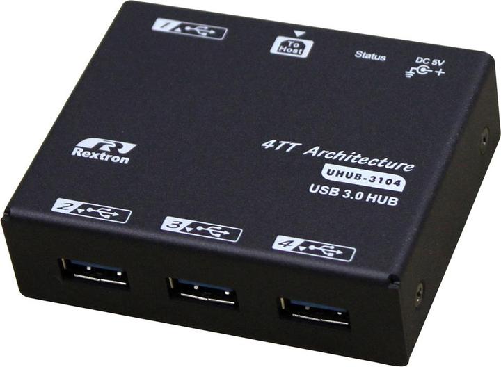 Rextron Hub USB 3.0 4 ports HEAVY DUTY METAL USB 3.0. HUB (USB-A, 4 ports)