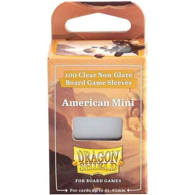 Arcane Tinman Dragon Shield: Board Game Sleeves Clear/NonGlare – American Mini (100)