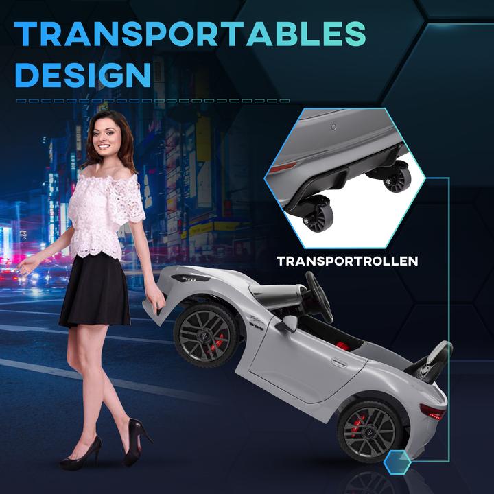 Actual product image Aiyaplay Kinder Elektroauto Kunststoff, Metall Grau (12 V)