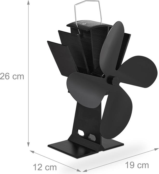 Produktbild Relaxdays Ofenventilator (19 x 12 x 26 cm)