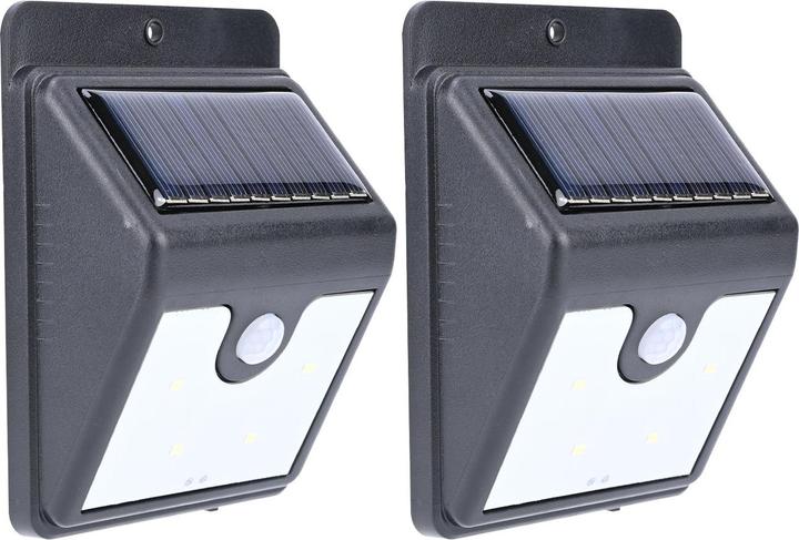 Produktbild Casativo 2er-Set LED-Solar-Wandstrahler (50 lm, IP44)
