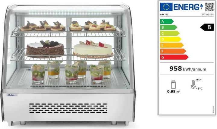 Immagine prodotto Hendi Vetrina refrigerata superiore 160 l 230V 160W (160 l)