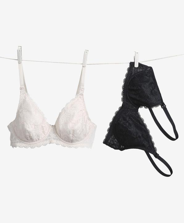 Produktbild Vertbaudet 2er-Pack Still-BHs mit Spitze und Bügeln (80 B)
