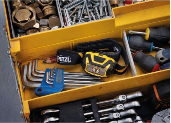 Produktbild Petzl ARIA 1R Kopflampe Schwarz / gelb (450 lm)